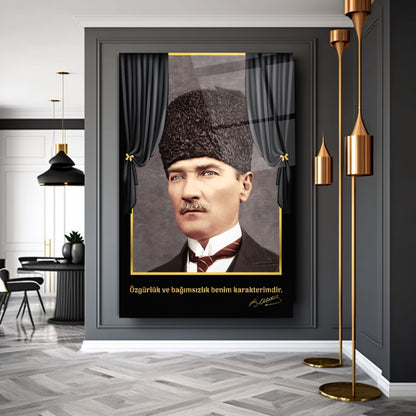 Atatürk Dikey Cam Tablo