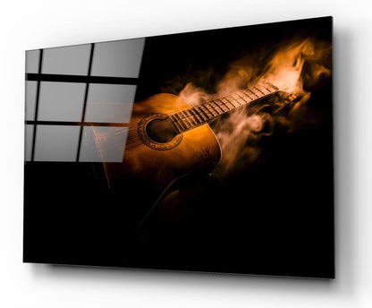 Gitar Yatay Cam Tablo