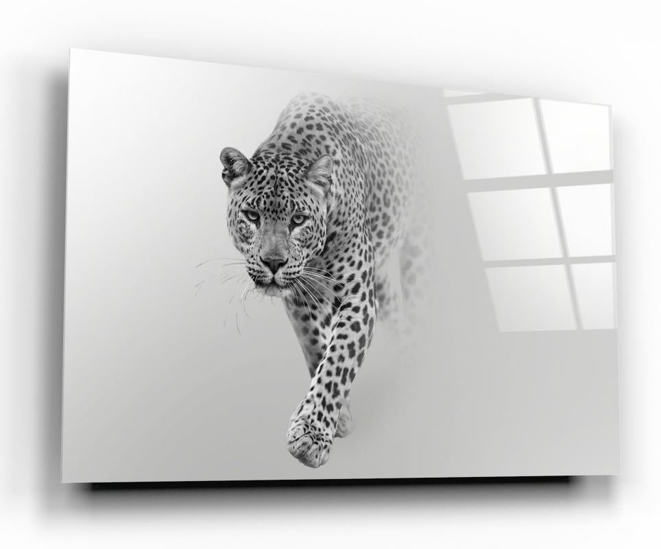 Leopar Yatay Cam Tablo