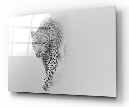 Leopar Yatay Cam Tablo