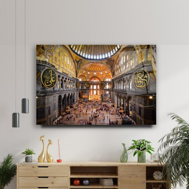 Ayasofya Yatay Cam Tablo