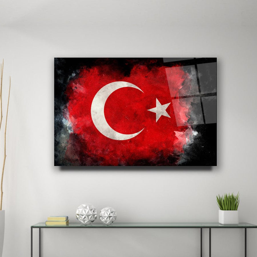 Bayrak Yatay Cam Tablo