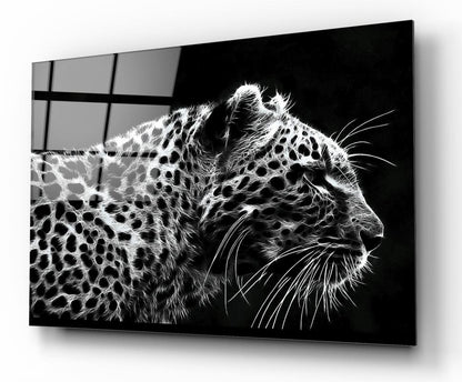 Leopar Yatay Cam Tablo