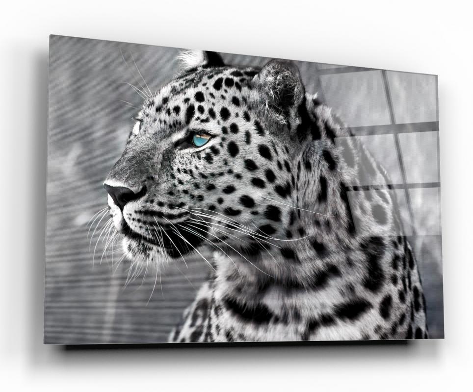 Leopar Yatay Cam Tablo