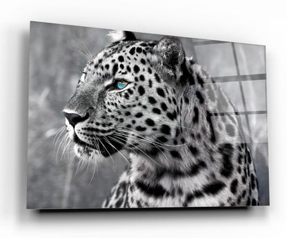 Leopar Yatay Cam Tablo