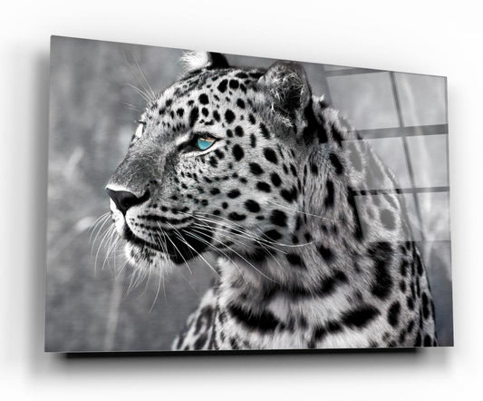 Leopar Yatay Cam Tablo