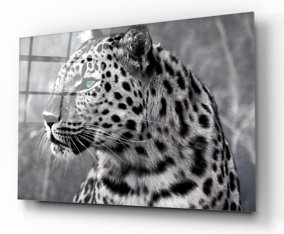 Leopar Yatay Cam Tablo