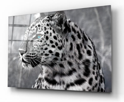 Leopar Yatay Cam Tablo