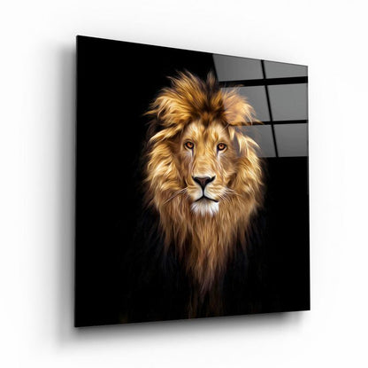 Aslan Kare Cam Tablo