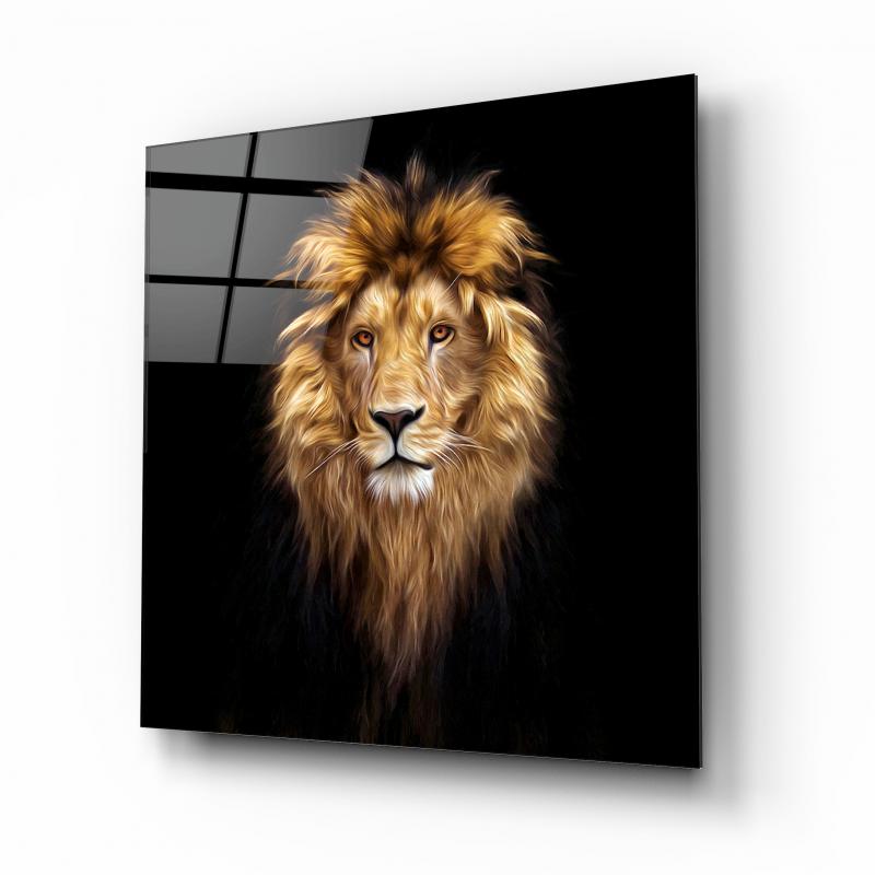 Aslan Kare Cam Tablo