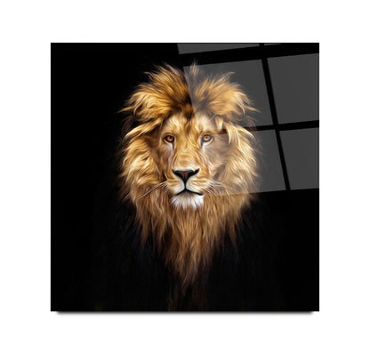 Aslan Kare Cam Tablo