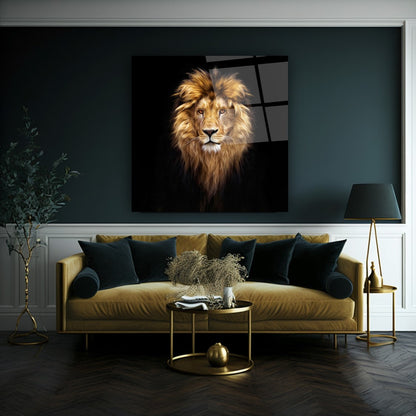 Aslan Kare Cam Tablo