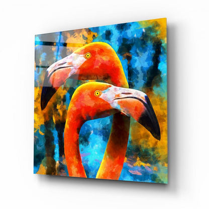 Flamingolar Kare Cam Tablo