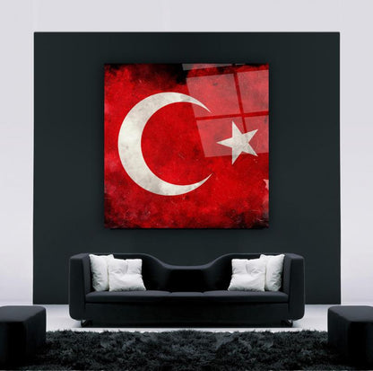Bayrak Kare Cam Tablo