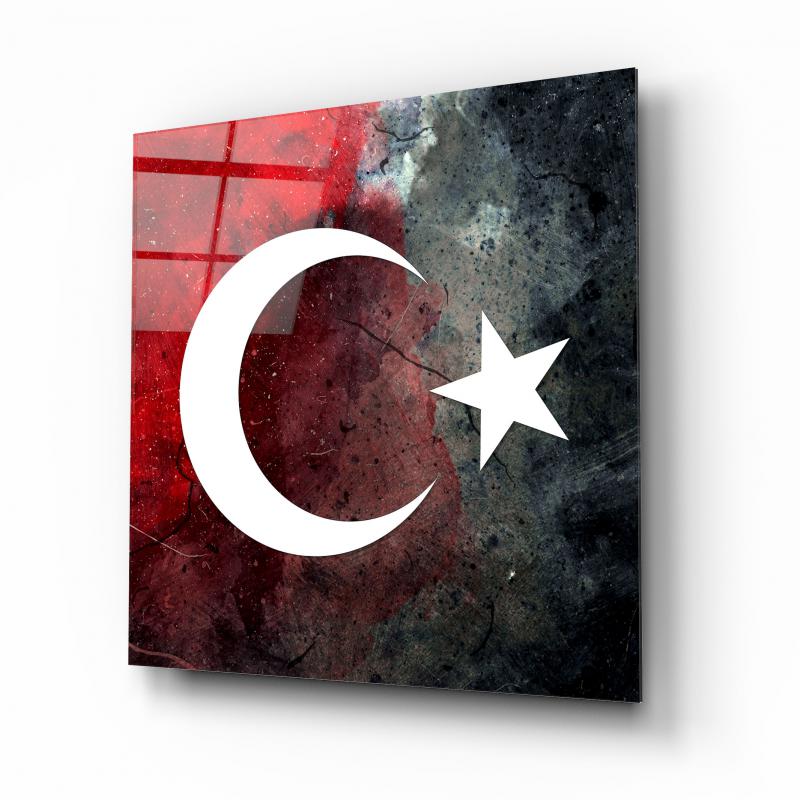 Bayrak Kare Cam Tablo