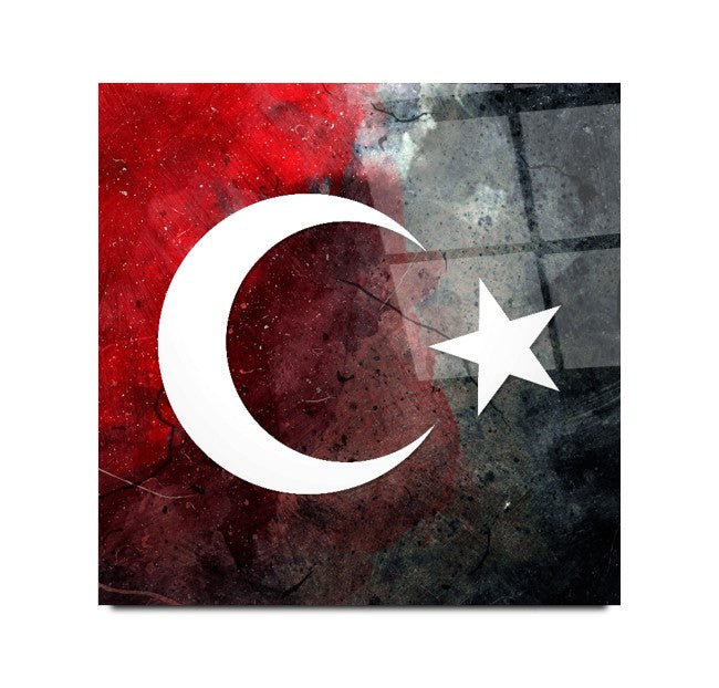 Bayrak Kare Cam Tablo