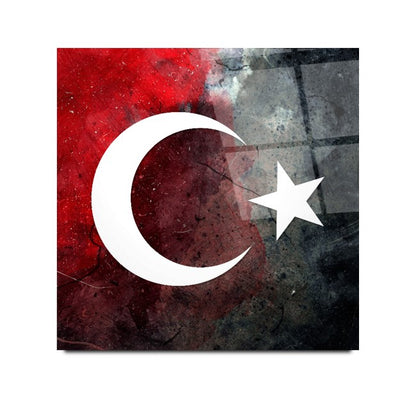 Bayrak Kare Cam Tablo