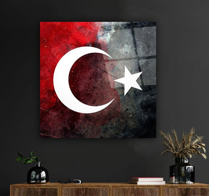 Bayrak Kare Cam Tablo