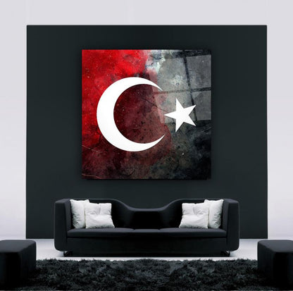 Bayrak Kare Cam Tablo