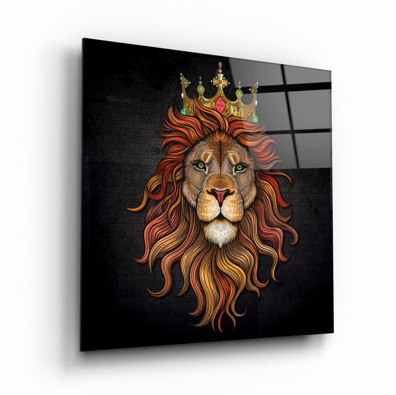 Aslan Kare Cam Tablo