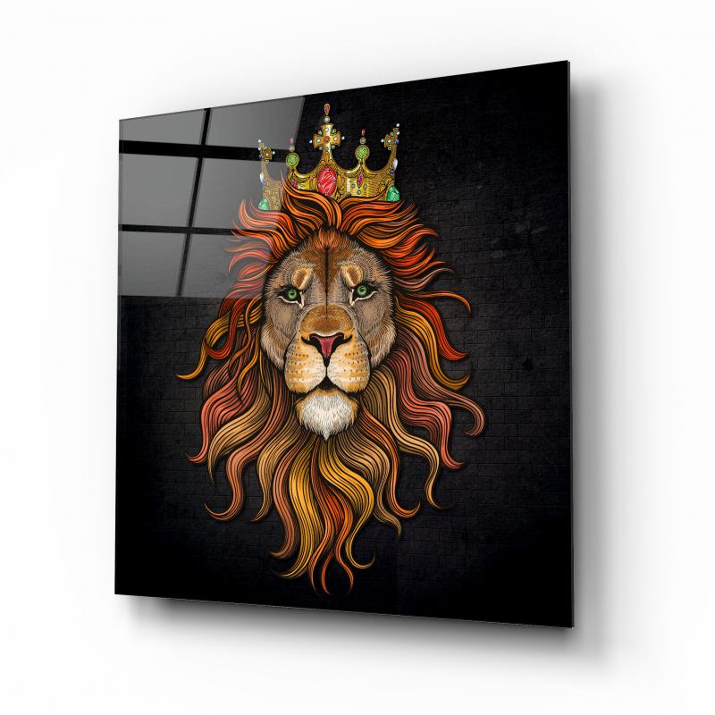 Aslan Kare Cam Tablo