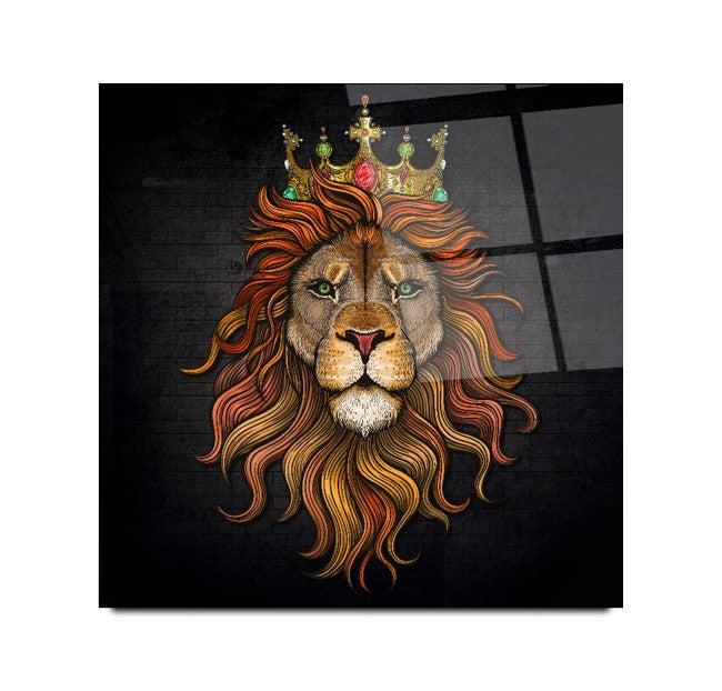 Aslan Kare Cam Tablo