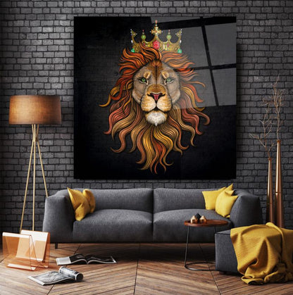 Aslan Kare Cam Tablo