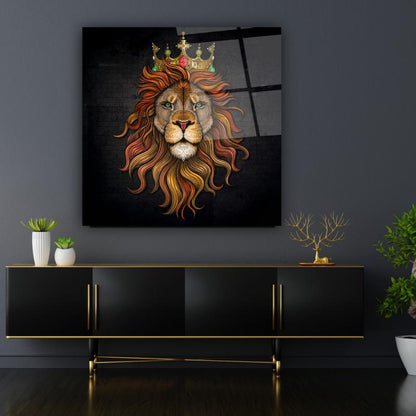 Aslan Kare Cam Tablo
