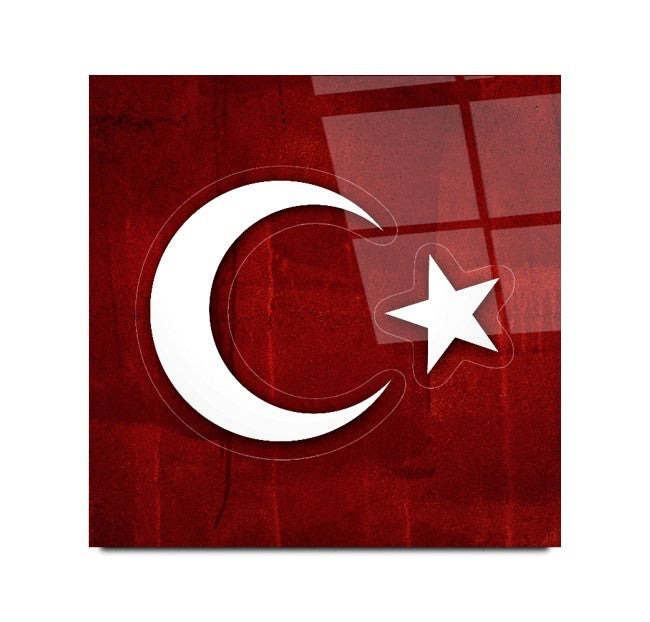 Bayrak Kare Cam Tablo