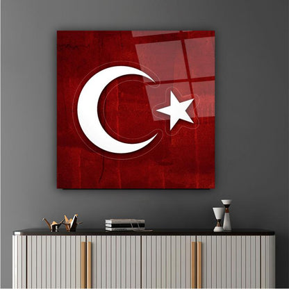 Bayrak Kare Cam Tablo