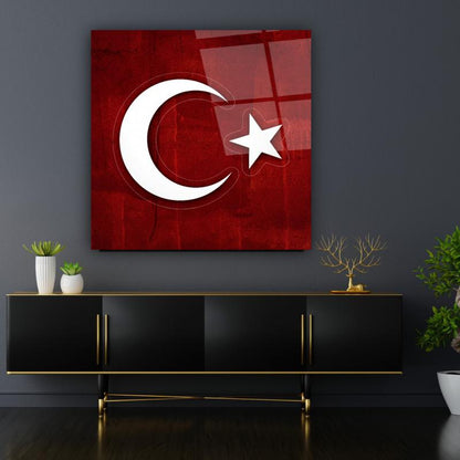 Bayrak Kare Cam Tablo