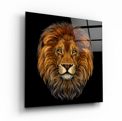Aslan Kare Cam Tablo