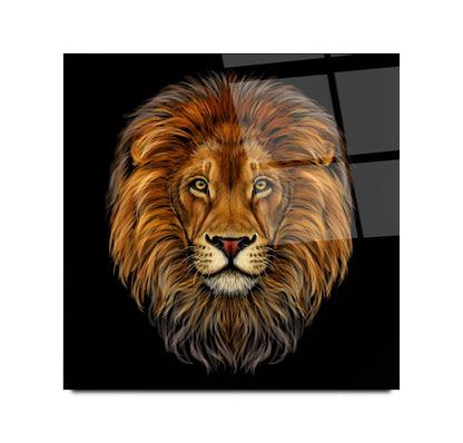 Aslan Kare Cam Tablo