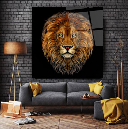 Aslan Kare Cam Tablo
