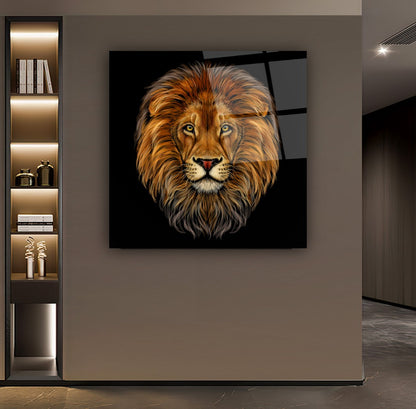 Aslan Kare Cam Tablo