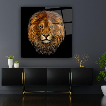 Aslan Kare Cam Tablo