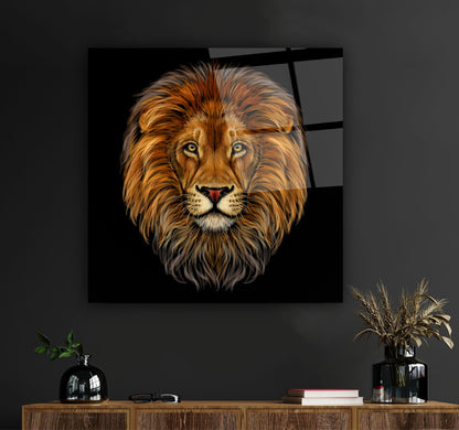 Aslan Kare Cam Tablo