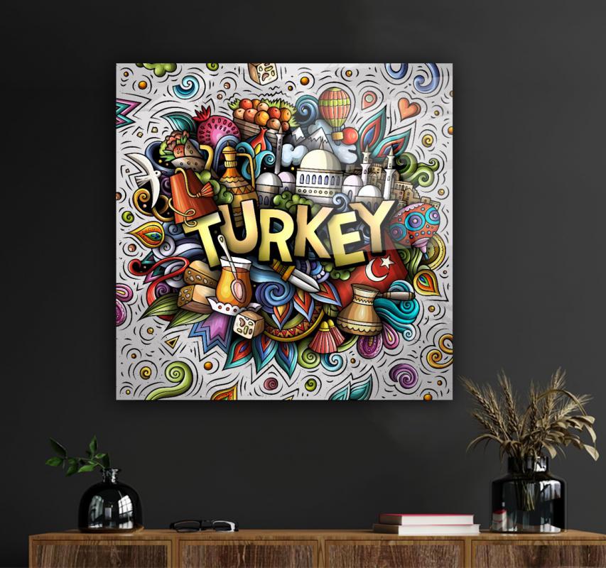 Türkiye Kare Cam Tablo