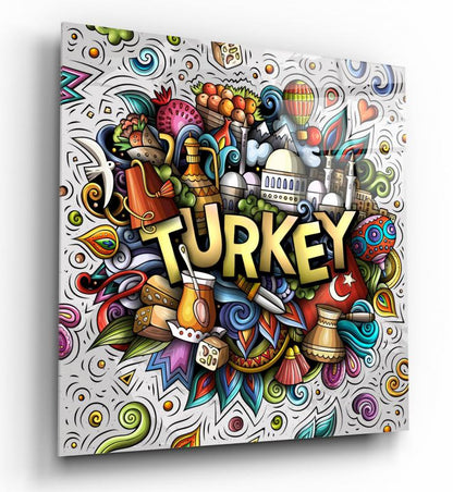 Türkiye Kare Cam Tablo