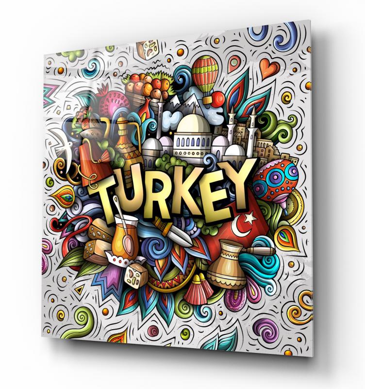 Türkiye Kare Cam Tablo
