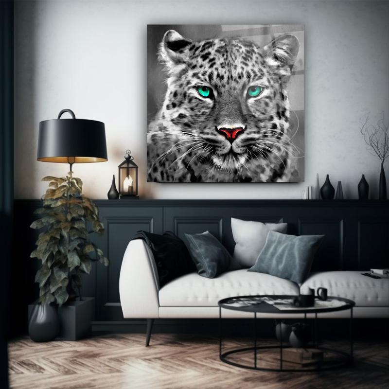 Leopar Kare Cam Tablo