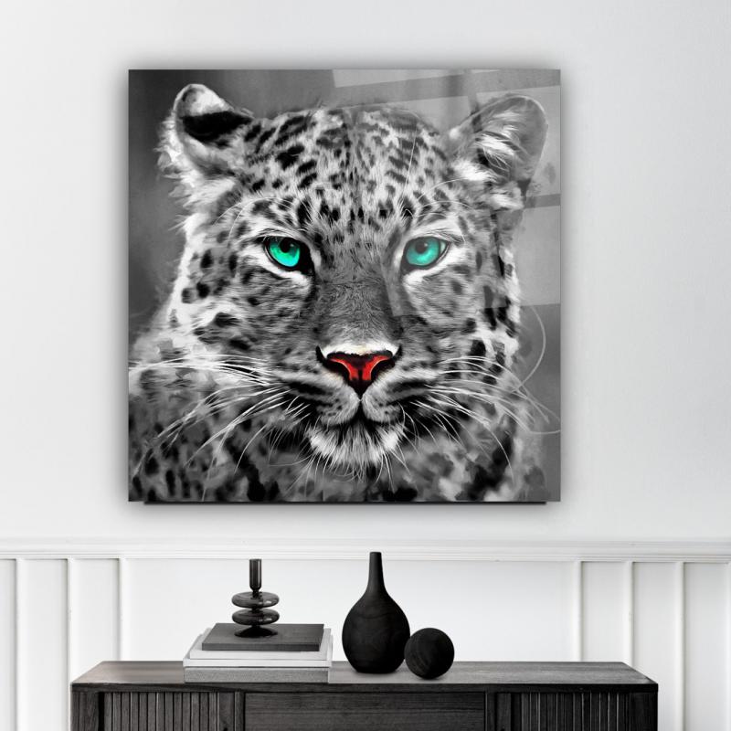 Leopar Kare Cam Tablo