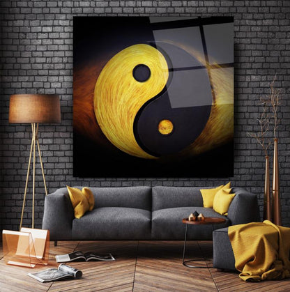 Ying Yang Kare Cam Tablo