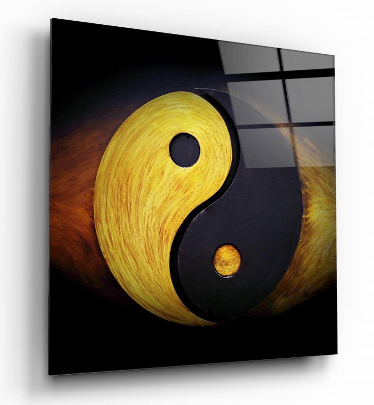 Ying Yang Kare Cam Tablo
