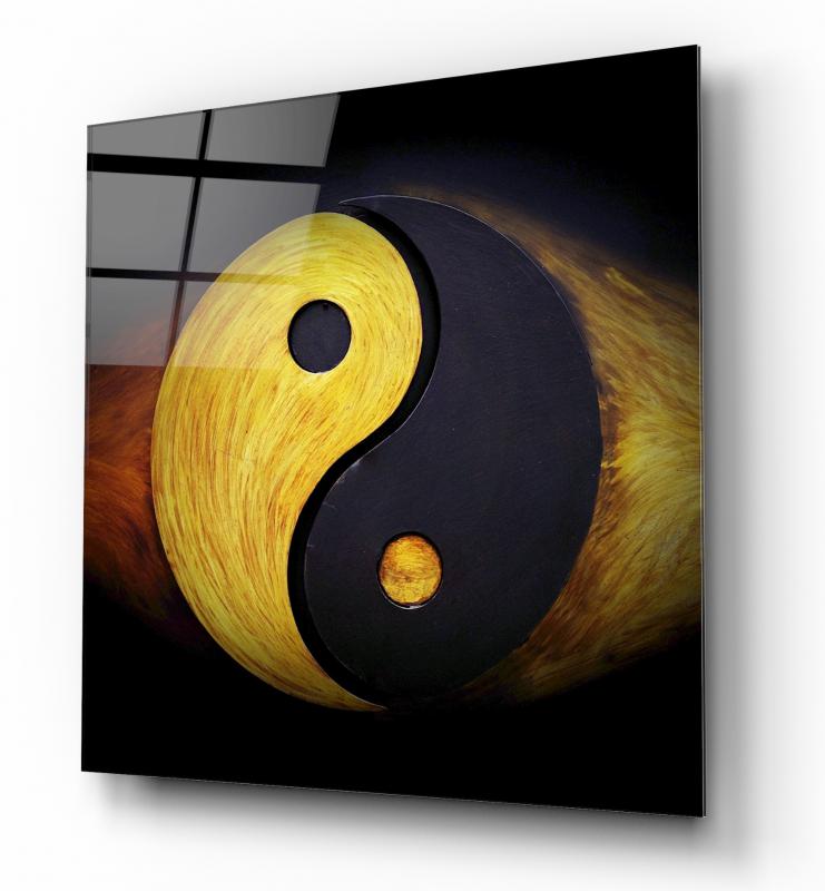 Ying Yang Kare Cam Tablo