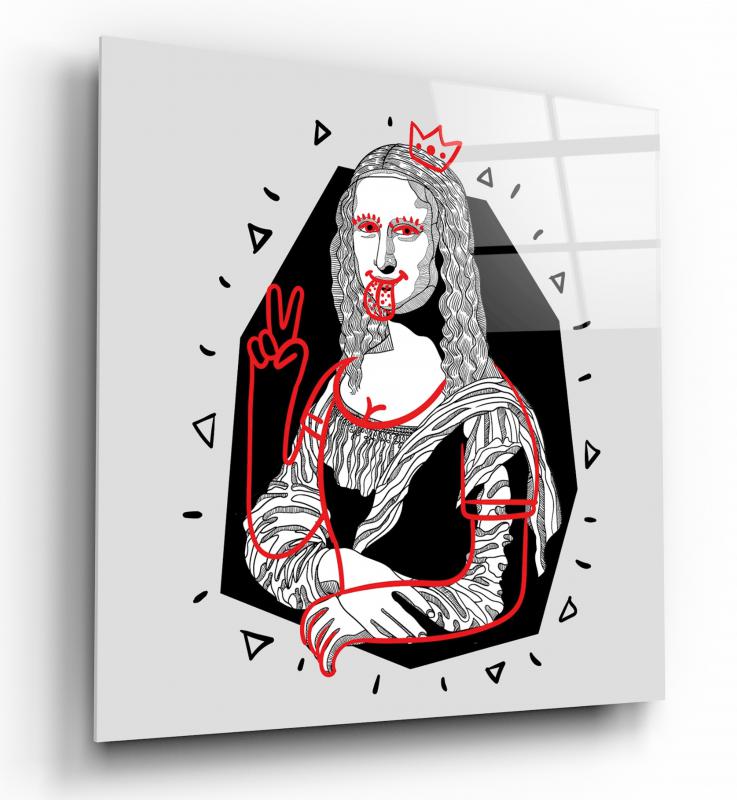 Mona Lisa Kare Cam Tablo