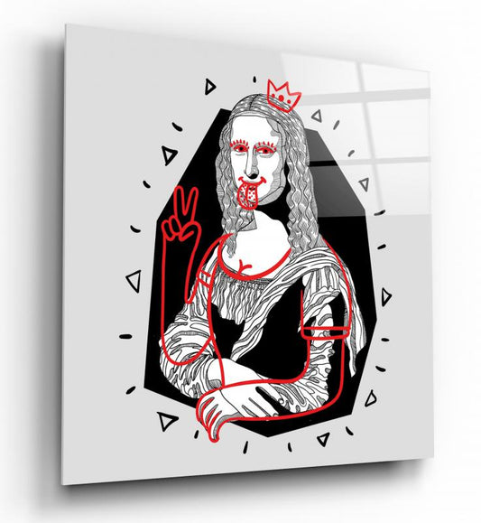 Mona Lisa Kare Cam Tablo