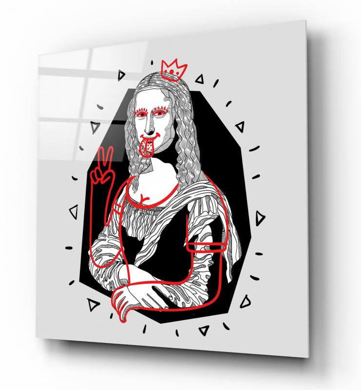 Mona Lisa Kare Cam Tablo