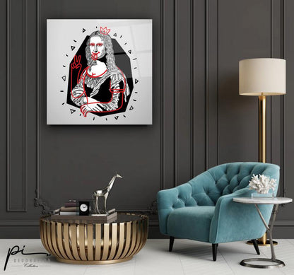Mona Lisa Kare Cam Tablo