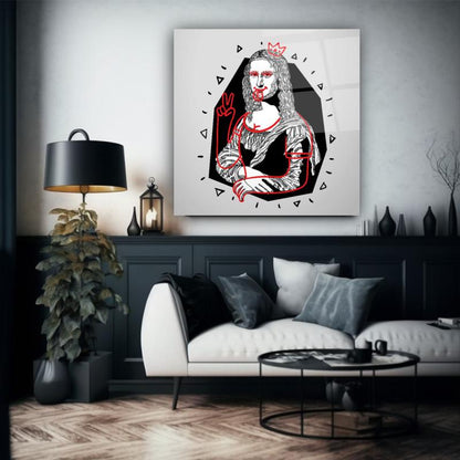 Mona Lisa Kare Cam Tablo